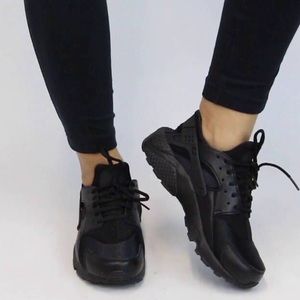 Triple Black Nike Air Huaraches - 10